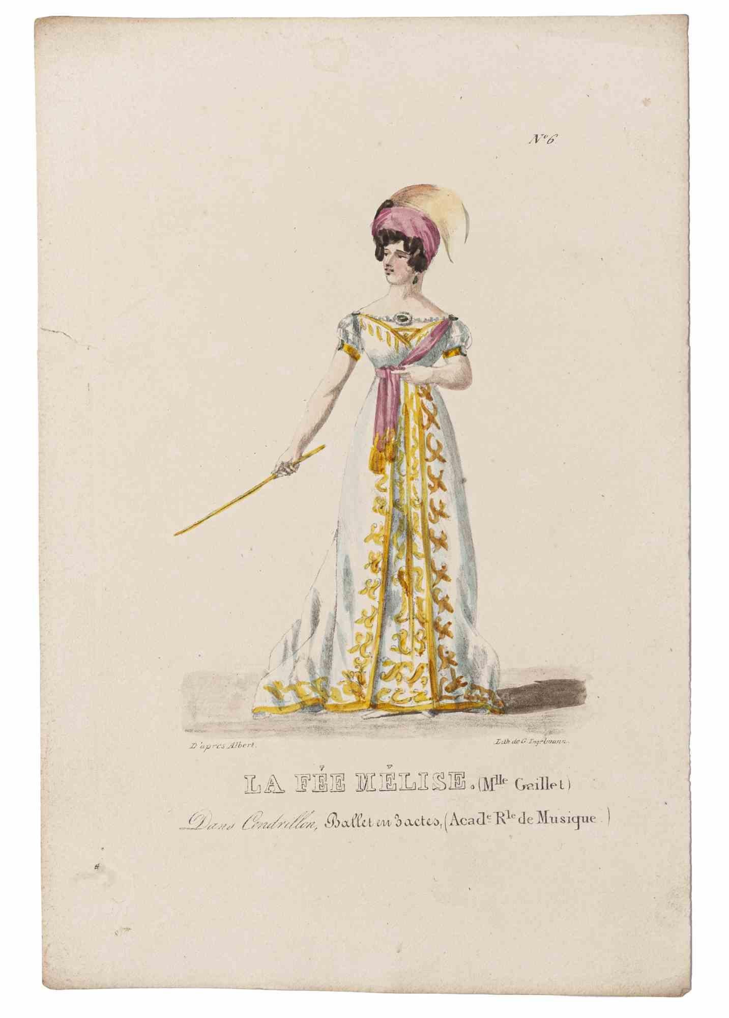 Figurative Print Godefroy Engelmann - Grands Théâtres de Paris - La Fée Melise - Lithographie originale - 19e siècle