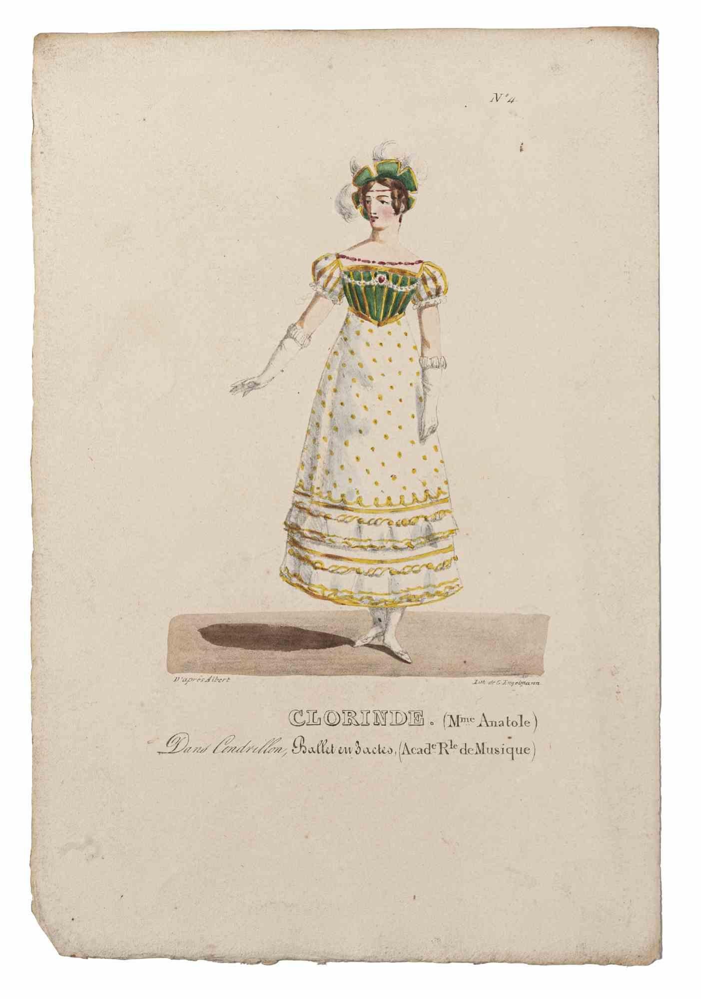 Godefroy Engelmann Figurative Print - Grands Théâtres de Paris - Oliveris - Original Lithograph - 19th century