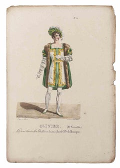 Grands Théâtres de Paris - Oliveris - Original Lithograph - 19th Century