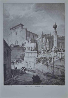 Roman Temples - Offset Prints after G. Engelmann - Late 20th Century