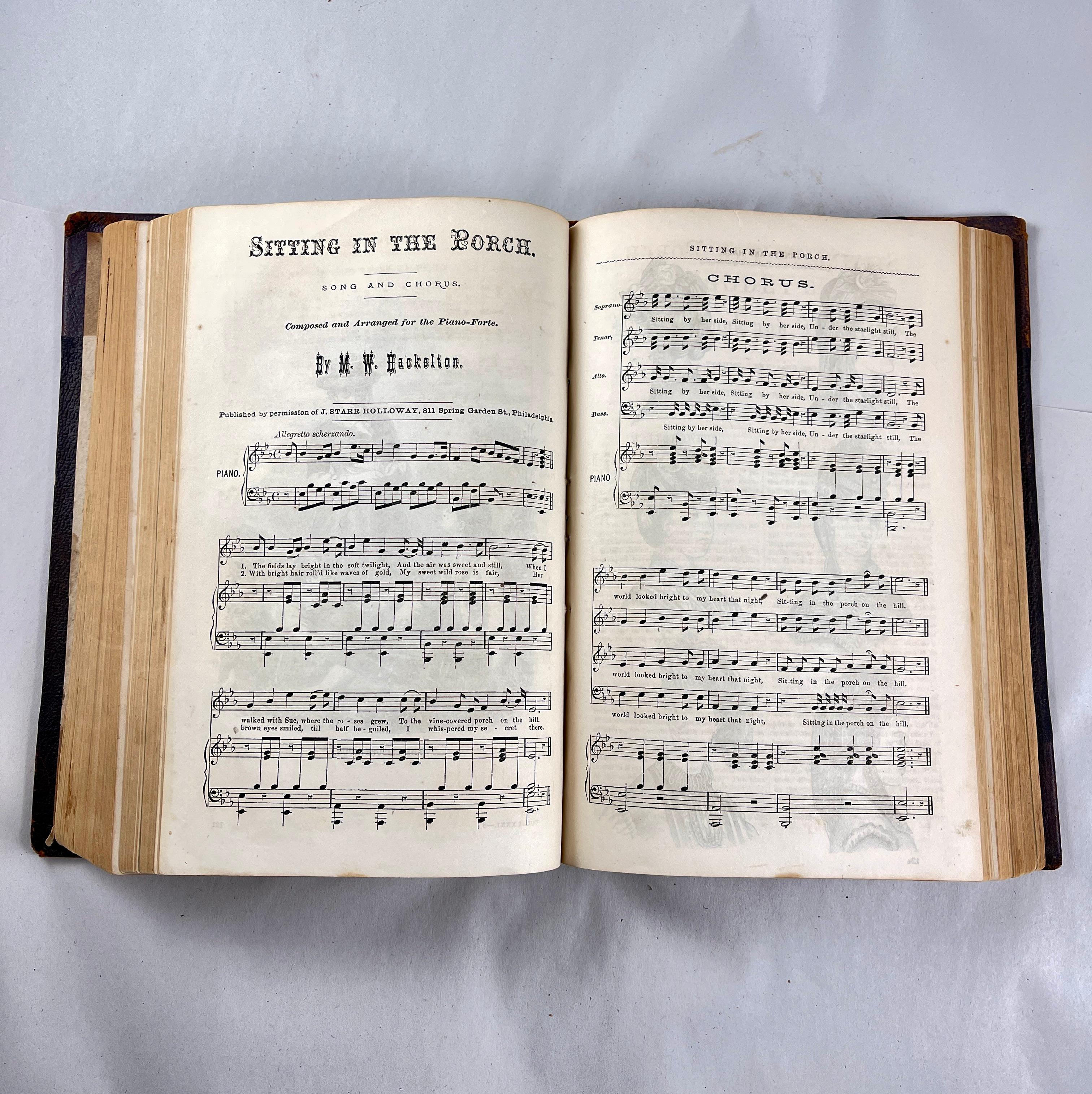 Godey's Lady's Book, Ledereinband, Band LXXX - Ausgabe 1870 im Angebot 4