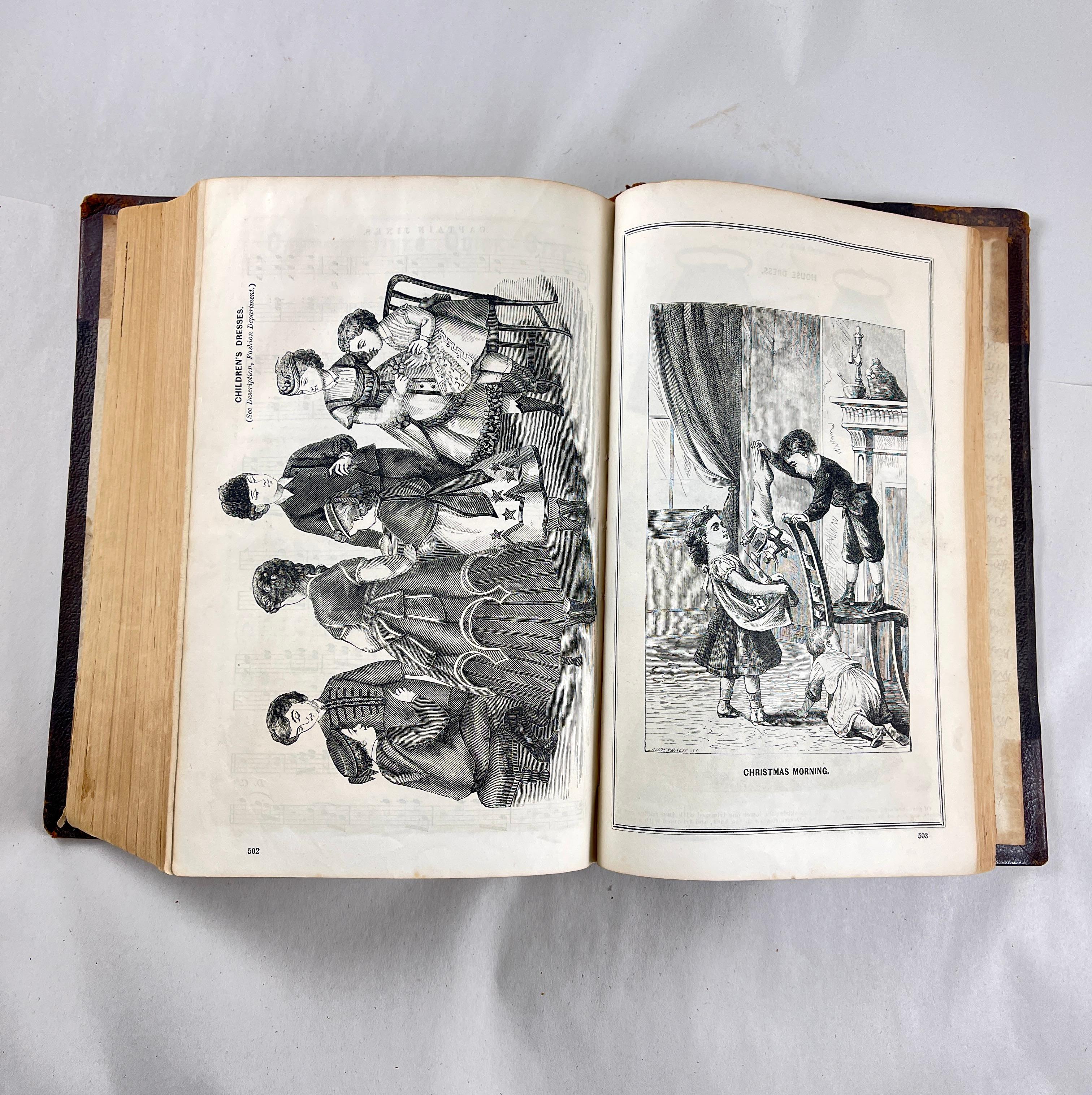Godey's Lady's Book, Ledereinband, Band LXXX - Ausgabe 1870 im Angebot 6