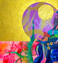 Cultural Fusion -21st Century, Contemporary, Figurative Painting, Women art