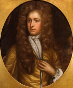 Portrait Kneller 17/18th Century Oil on canvas Old master Paint English school