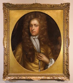 Portrait Kneller 17/18th Century Oil on canvas Old master Paint English school