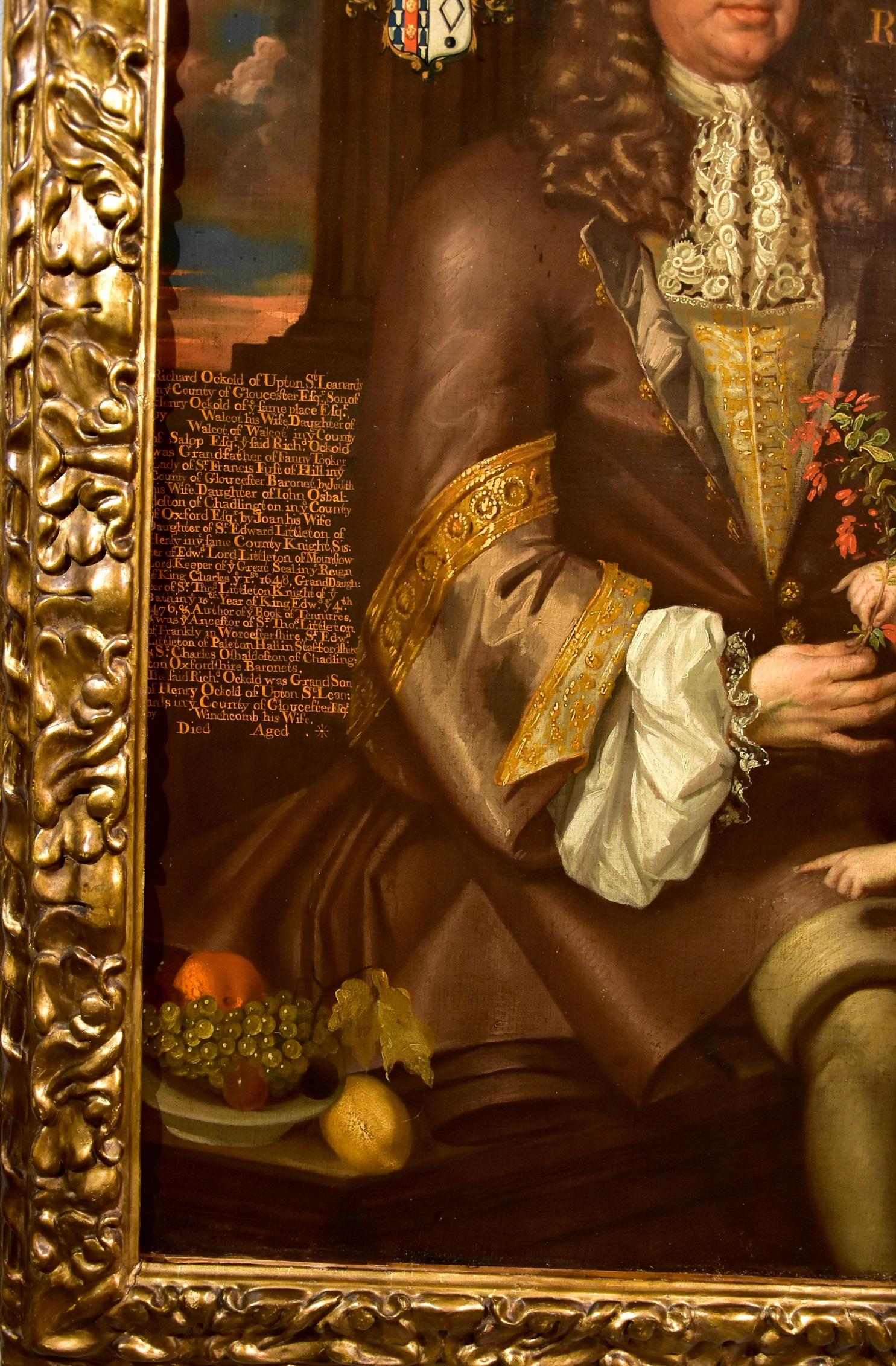 Portrait Baron Kneller Paint Oil on canvas Old master 17/18th Century King Art For Sale at 1stDibs