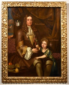 Portrait Baron Kneller Paint Oil on canvas Old master 17/18th Century King Art
