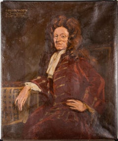 After Godfrey Kneller (1646-1723) - 20th Century Oil, Sir Christopher Wren
