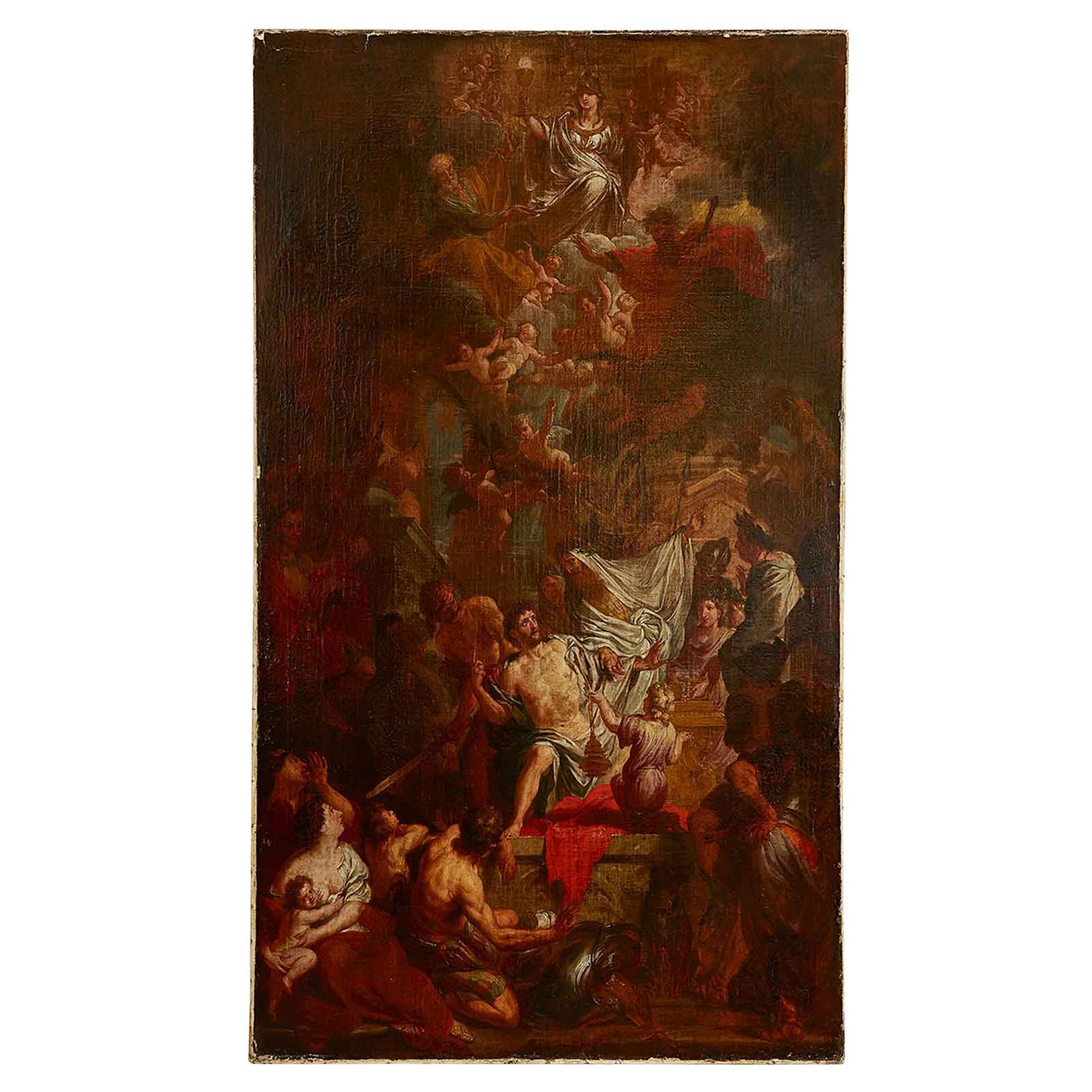 Godfried  Maes 17th Century Flemish Baroque Saint George Martyrdom 1681