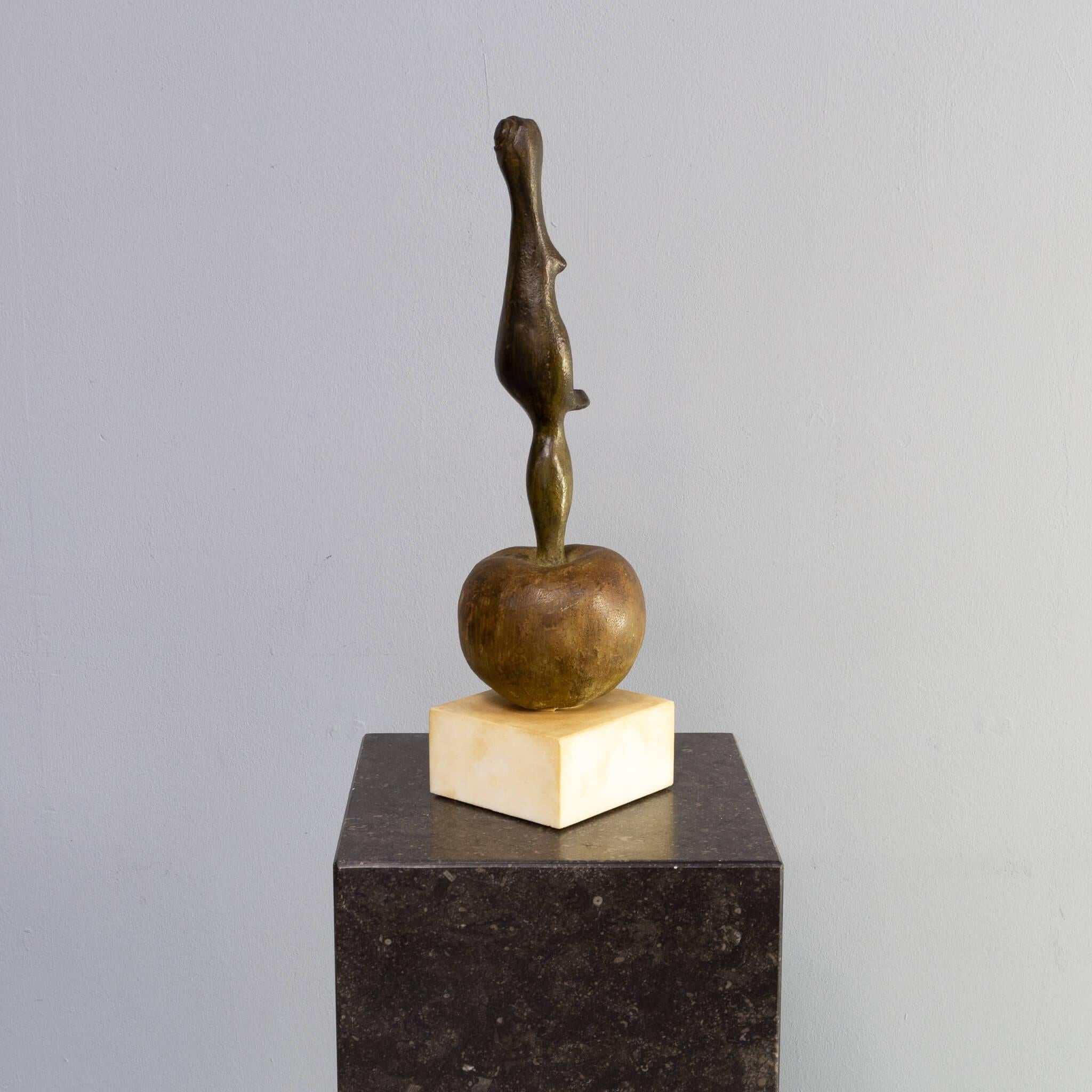 Mid-Century Modern Godfried Pieters Sculpture ‘Abstract Woman on a Ball’ For Sale