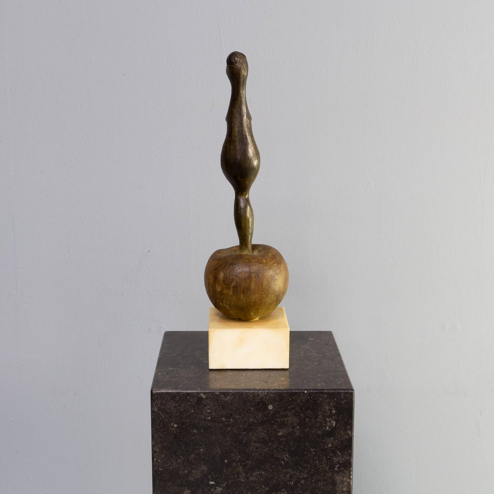 Dutch Godfried Pieters Sculpture ‘Abstract Woman on a Ball’ For Sale