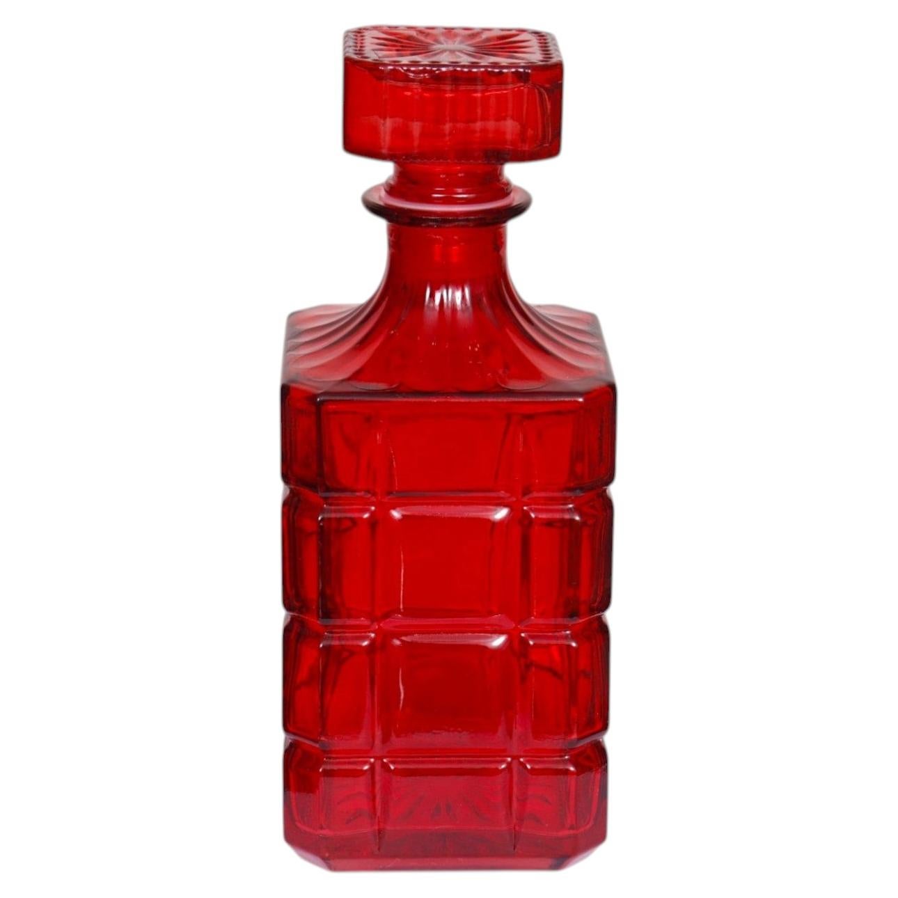 Decanter Godinger Radius Crystal Red