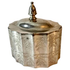 Godinger Silver Plate Scalloped Lidded Trinket Box