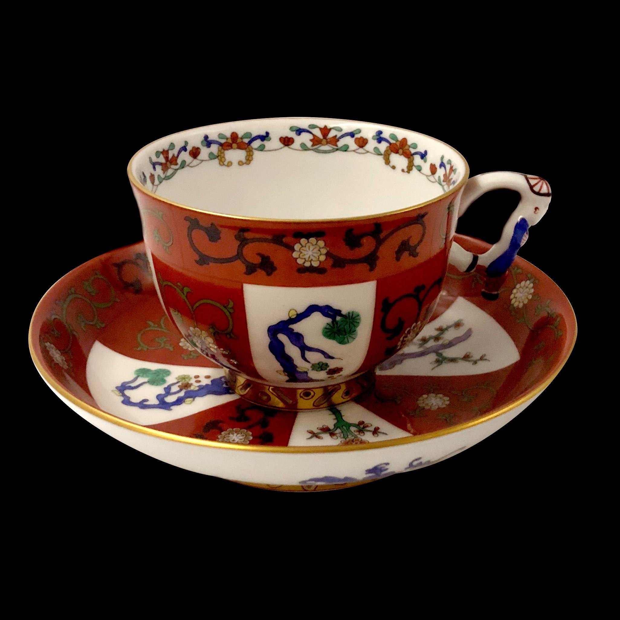 Godollo Tea Set in Herend Porcelain for Famous Queen Elizabeth 1