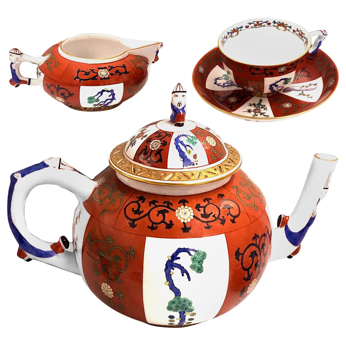 Godollo Tea Set in Herend Porcelain for Famous Queen Elizabeth
