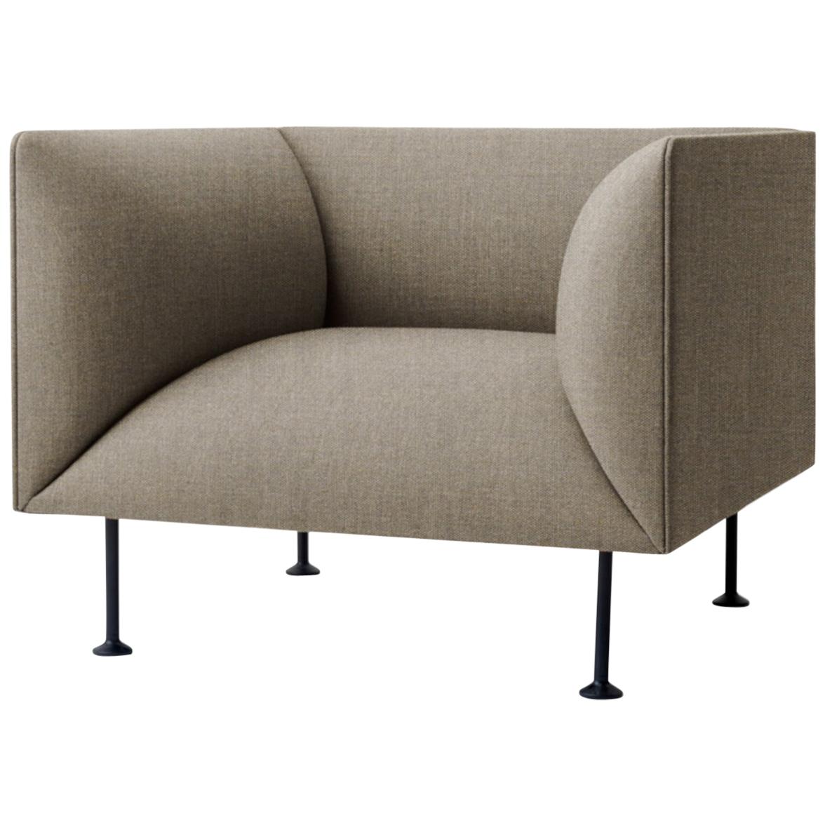 Godot Sofa, 1-Seat, Sandy Brown Textile Scandinavian Design and Furniture