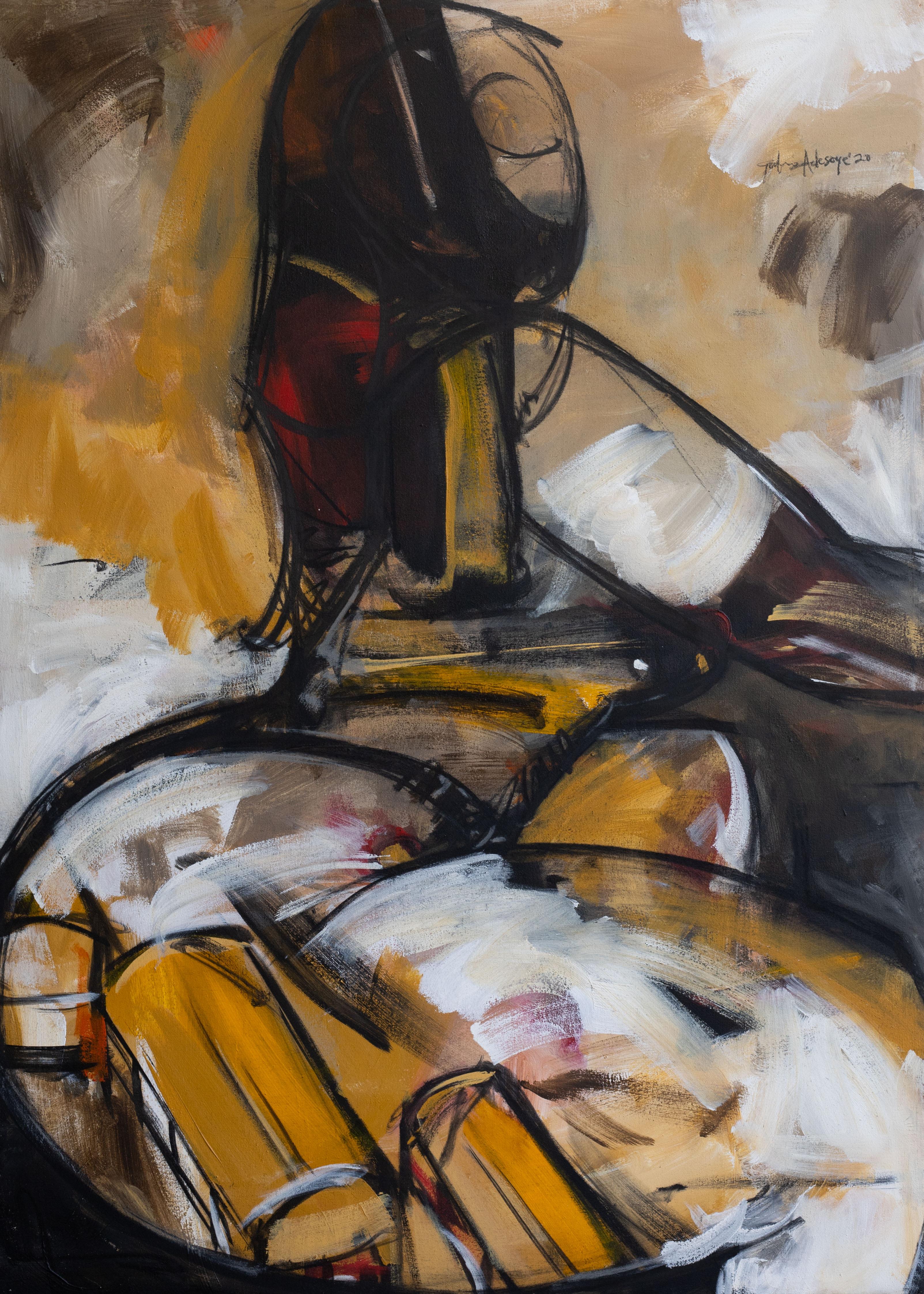 Abstract Painting Godwin Adesoye - Dernier bus