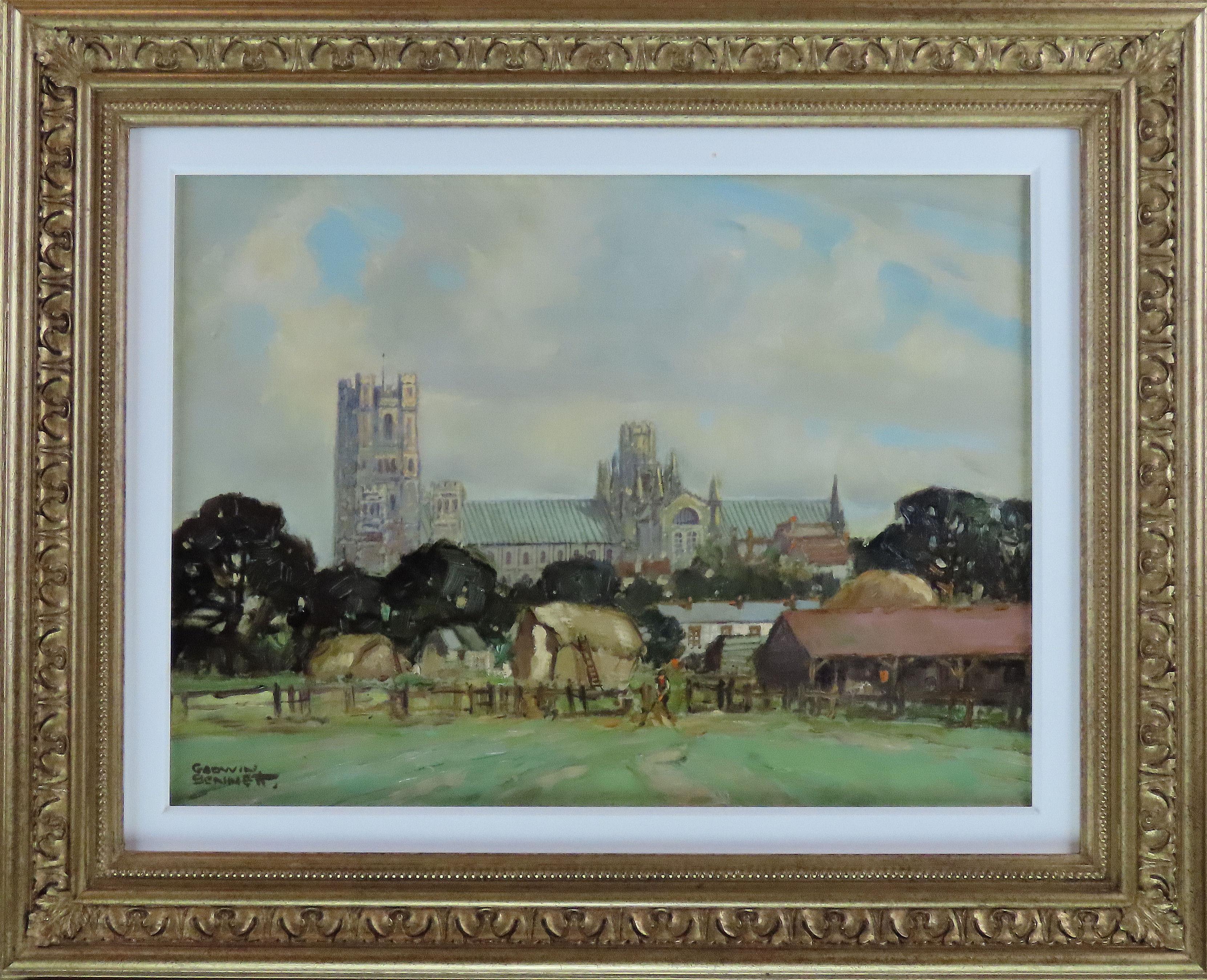 GODWIN BENNETT, 1888 - 1950
Pintor y marchante de arte nacido en Brighton. Más tarde se trasladó a Croydon. Pintó escenas de la costa sur, Surrey y Londres, y expuso en la Royal Academy.

Óleos originales sobre lienzo. 
16 x 12 pulgadas. 
Tamaño del