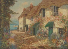 Godwin Bennett (1888-1950) - Oil, Cornish Village on the Lizard Peninsula