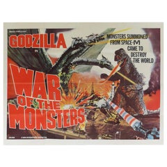 Godzilla in War of the Monsters, 1972  Poster
