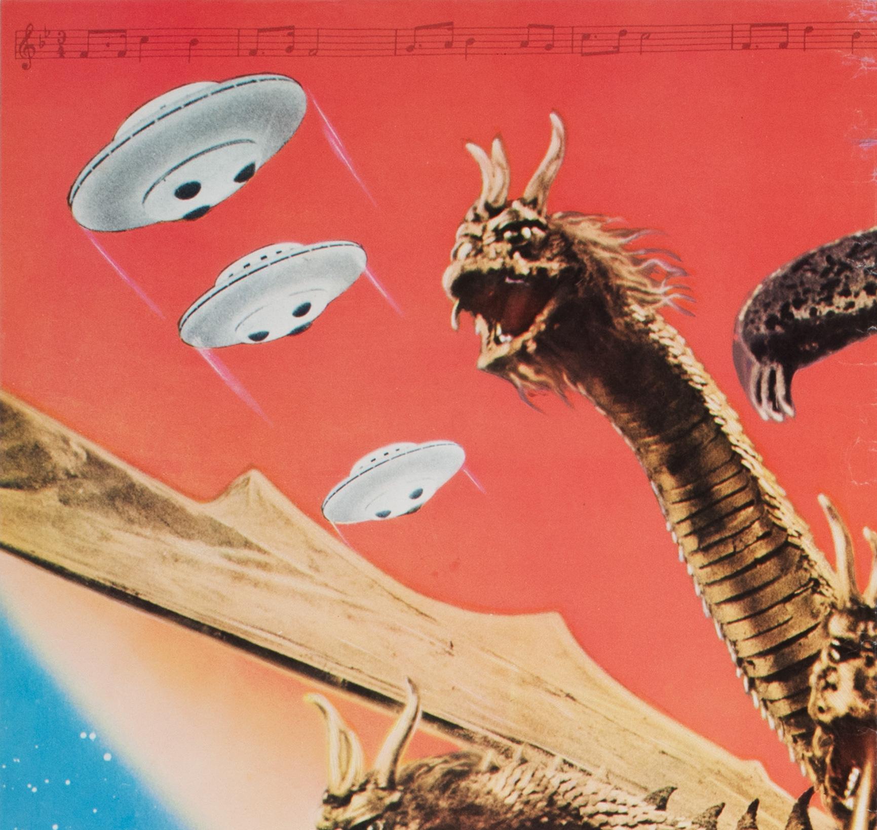 Giapponese Godzilla vs Monster Zero R1971 Poster cinematografico giapponese B2 in vendita
