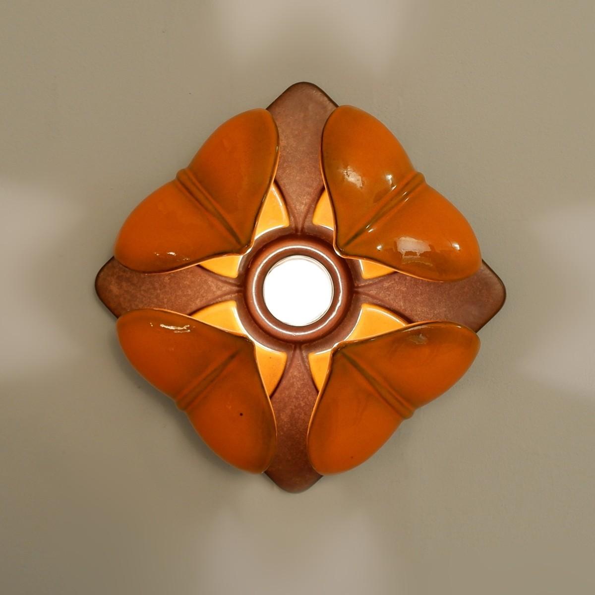Goebel ceramic flower wall lamps, Germany, 1960s, 8 available
Sold par pair
4 pairs available.