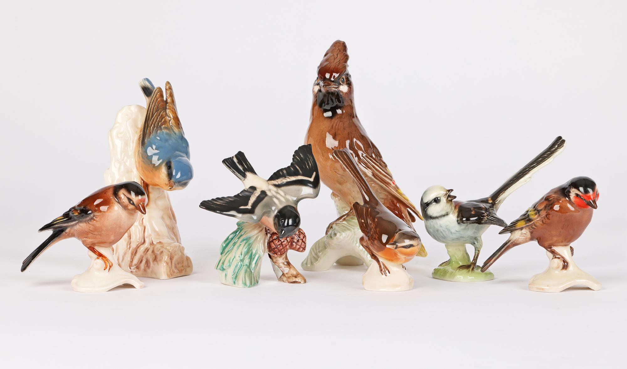 Goebel Collection Seven Porcelain Garden Bird Figures 10