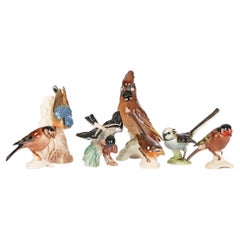 Goebel Collection Seven Porcelain Garden Bird Figures
