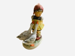 Goebel Company Hummel Porcelain Figurine Girl “Goose Girl”