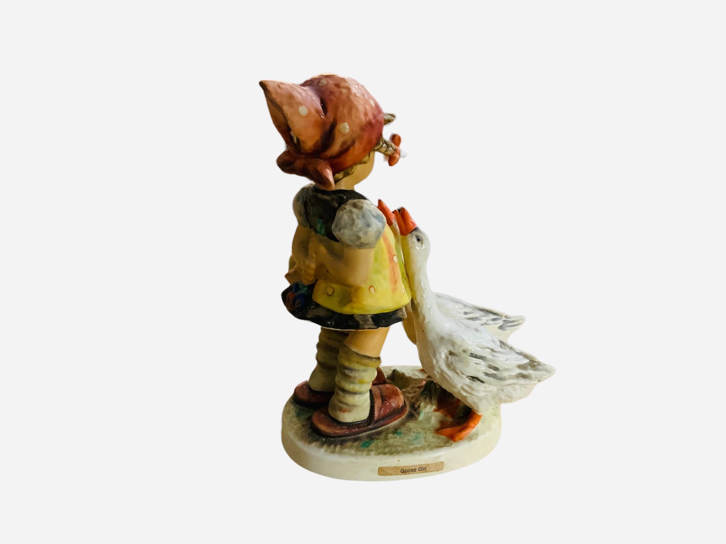 goose girl figurine
