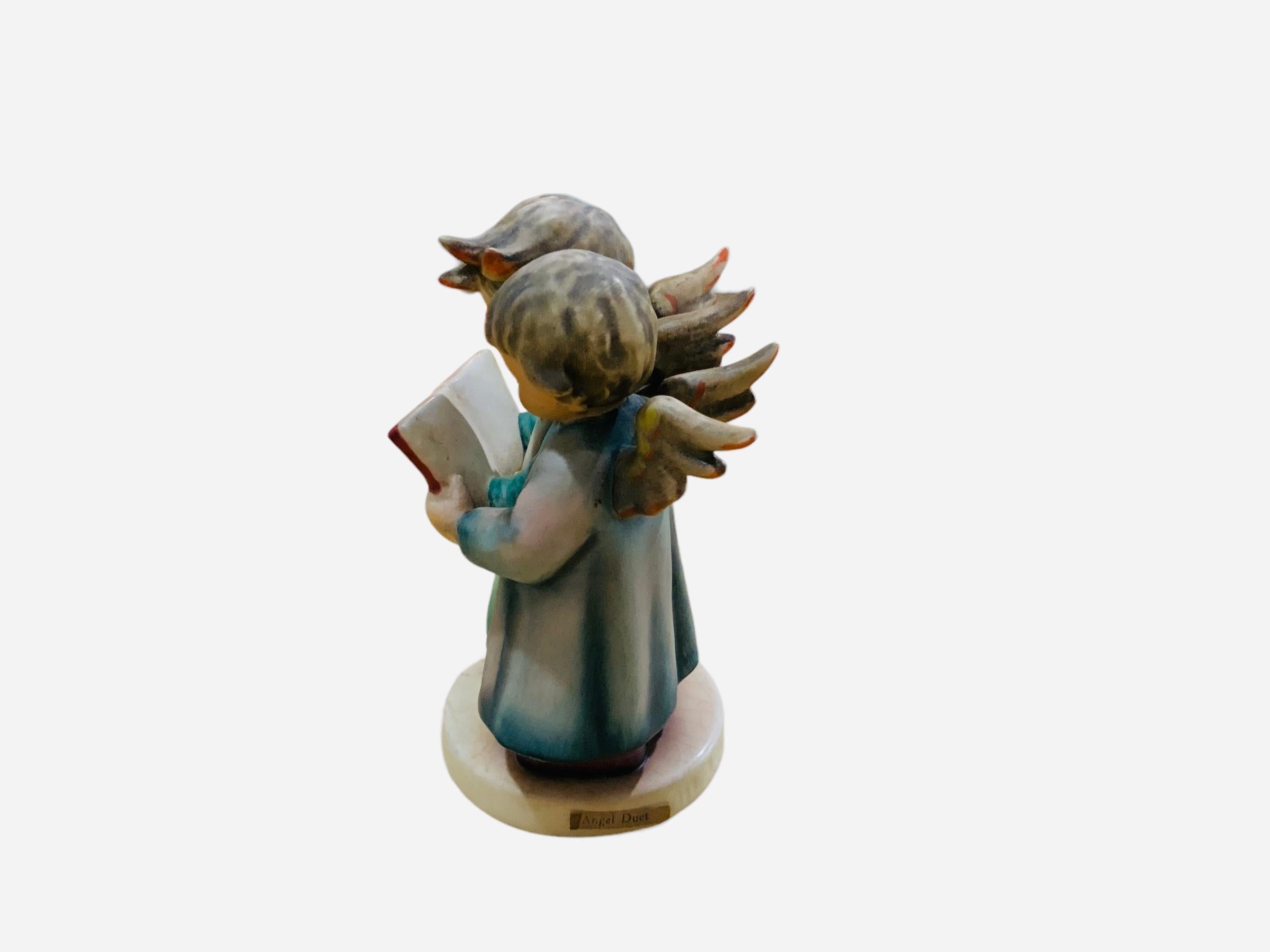 German Goebel Company Hummel Porcelain Group Figurines “Angel Duet”