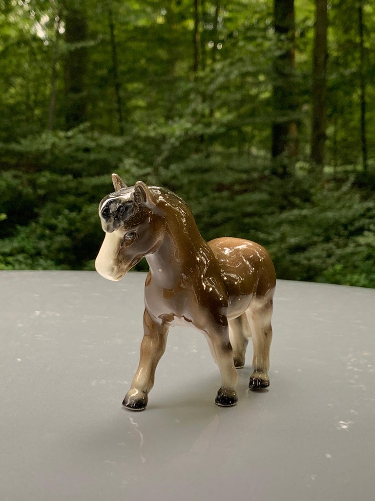 Goebel Germany Miniature Horse Pony Vintage Porcelain Figurine For Sale