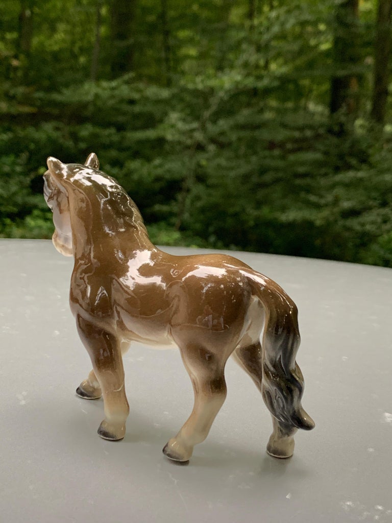 Goebel Germany Miniature Horse Pony Vintage Porcelain Figurine For Sale
