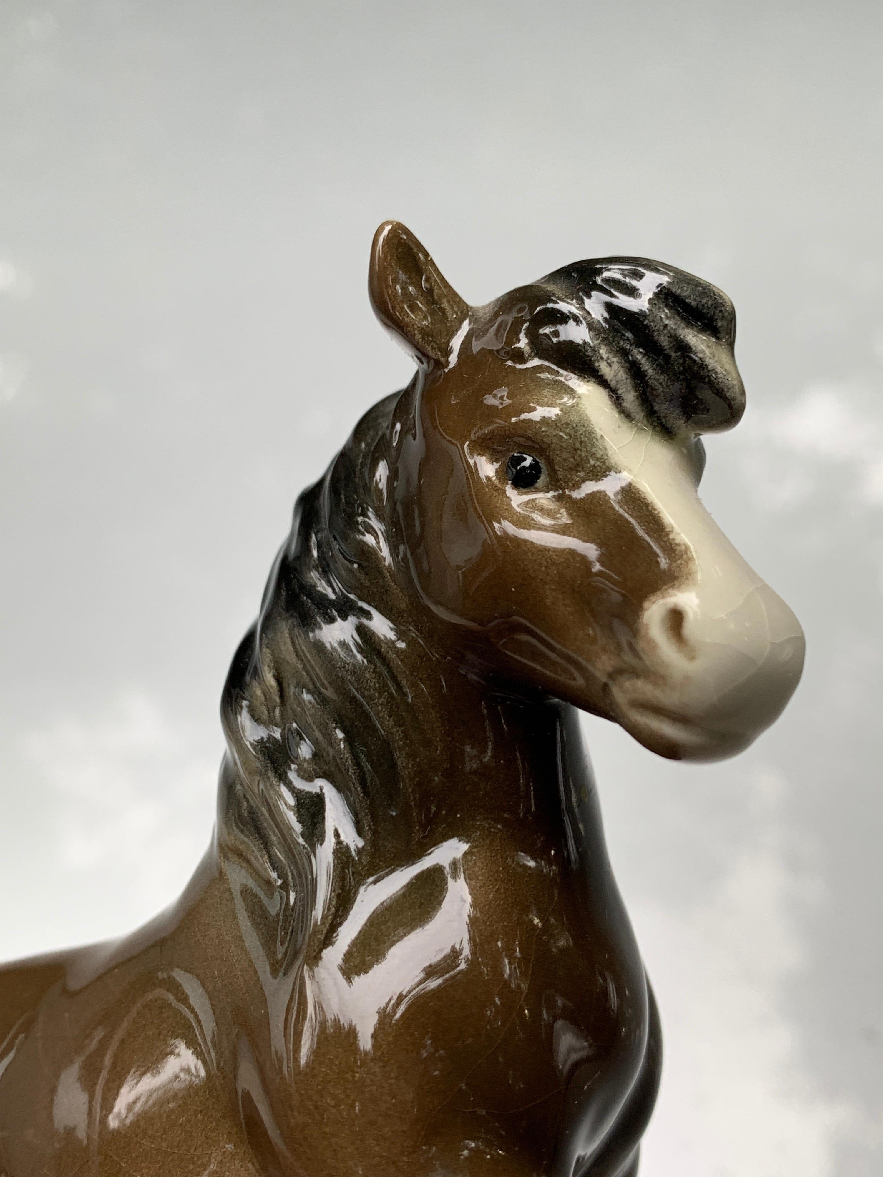 Hand-Painted Goebel Germany Miniature Horse Pony Vintage Porcelain Figurine 