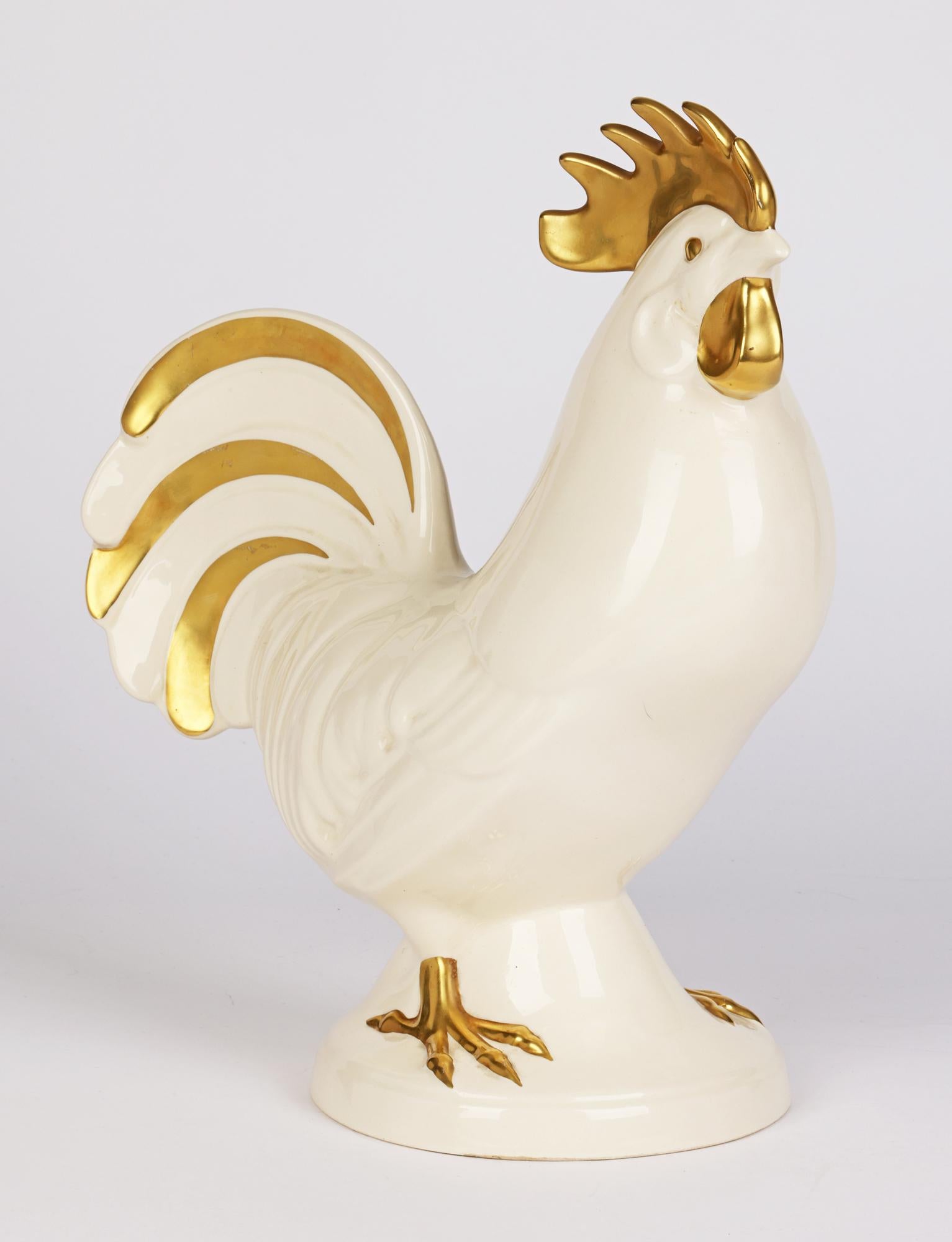 German Goebel Large Ceramic Figure of a Cockerel   For Sale