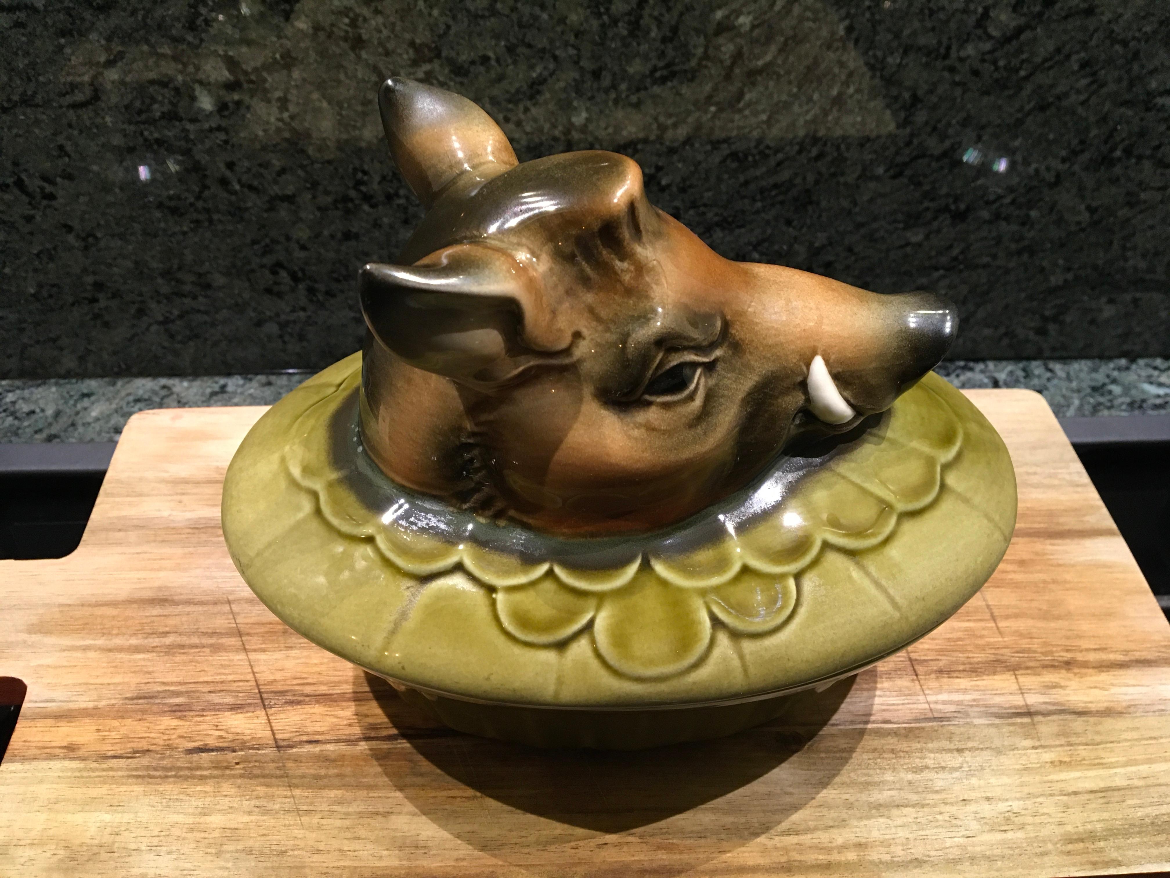 Goebel Pate Terrine Wild Boar, Ceramic, 1980s  For Sale 2