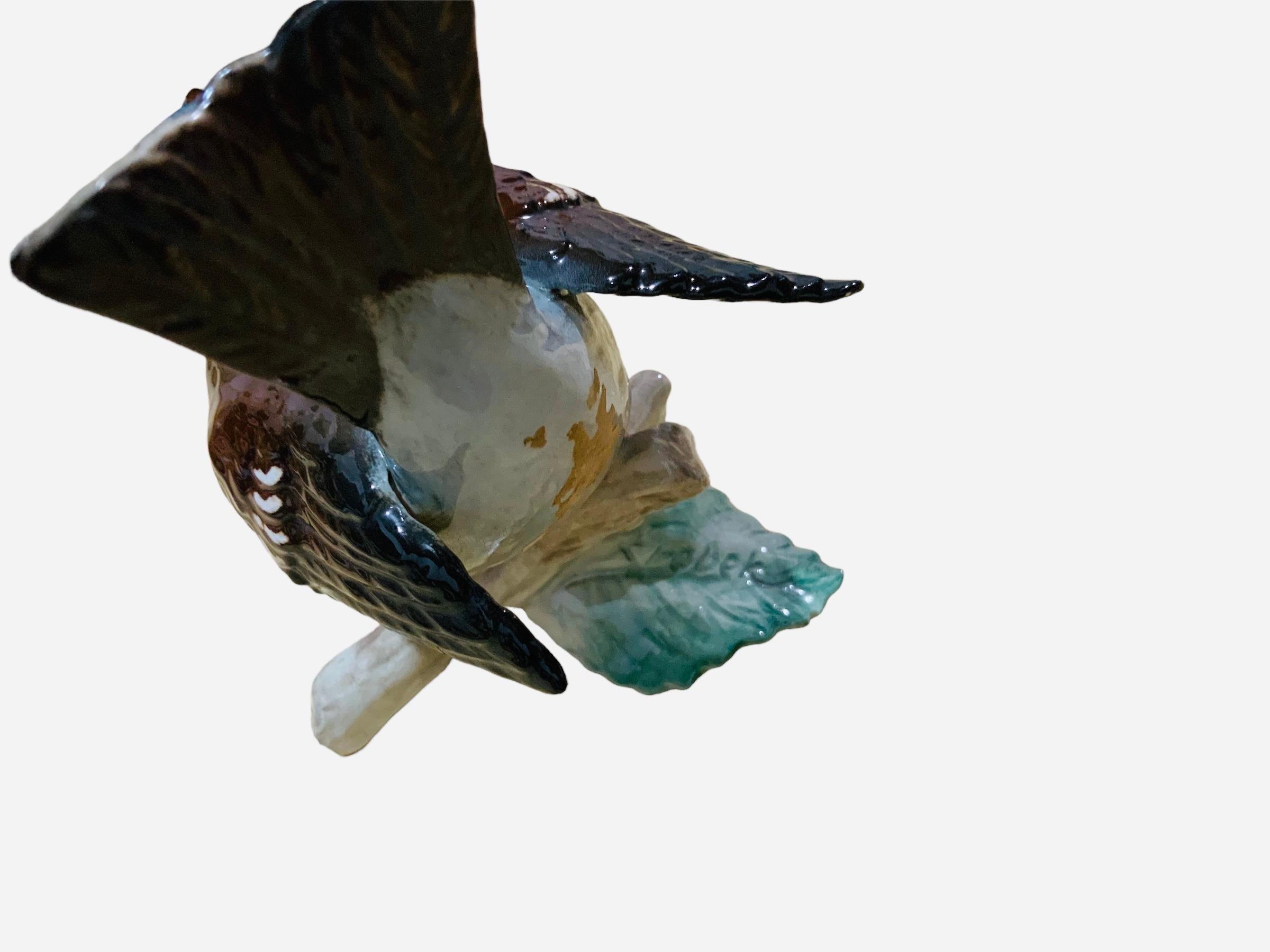 German Goebel Porcelain Hand Painted Bird Figurine of a House Sparrow