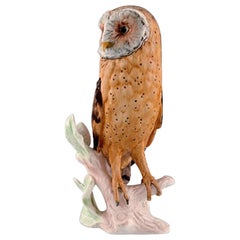 Vintage Goebel Porcelain Owl, West Germany, 1980s
