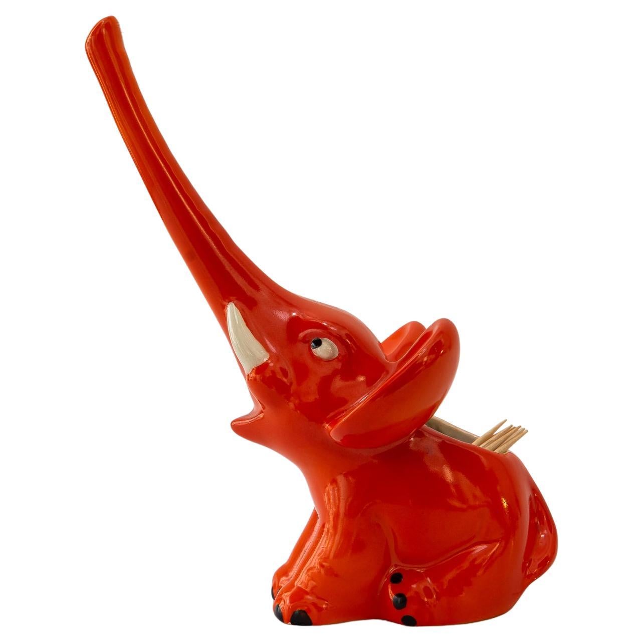 Porte-dents d'éléphant en porcelaine de Goebel, vers 1970