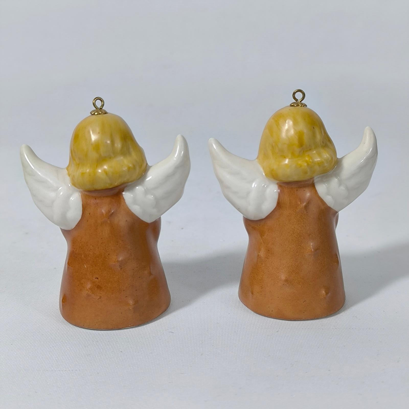 Goebel Set of Seven Vintage Annual Angel Bells Christmas Tree Ornaments For Sale 1