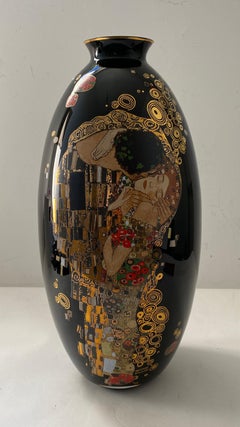 Goebel Vase with Klimt's The Kiss Motif