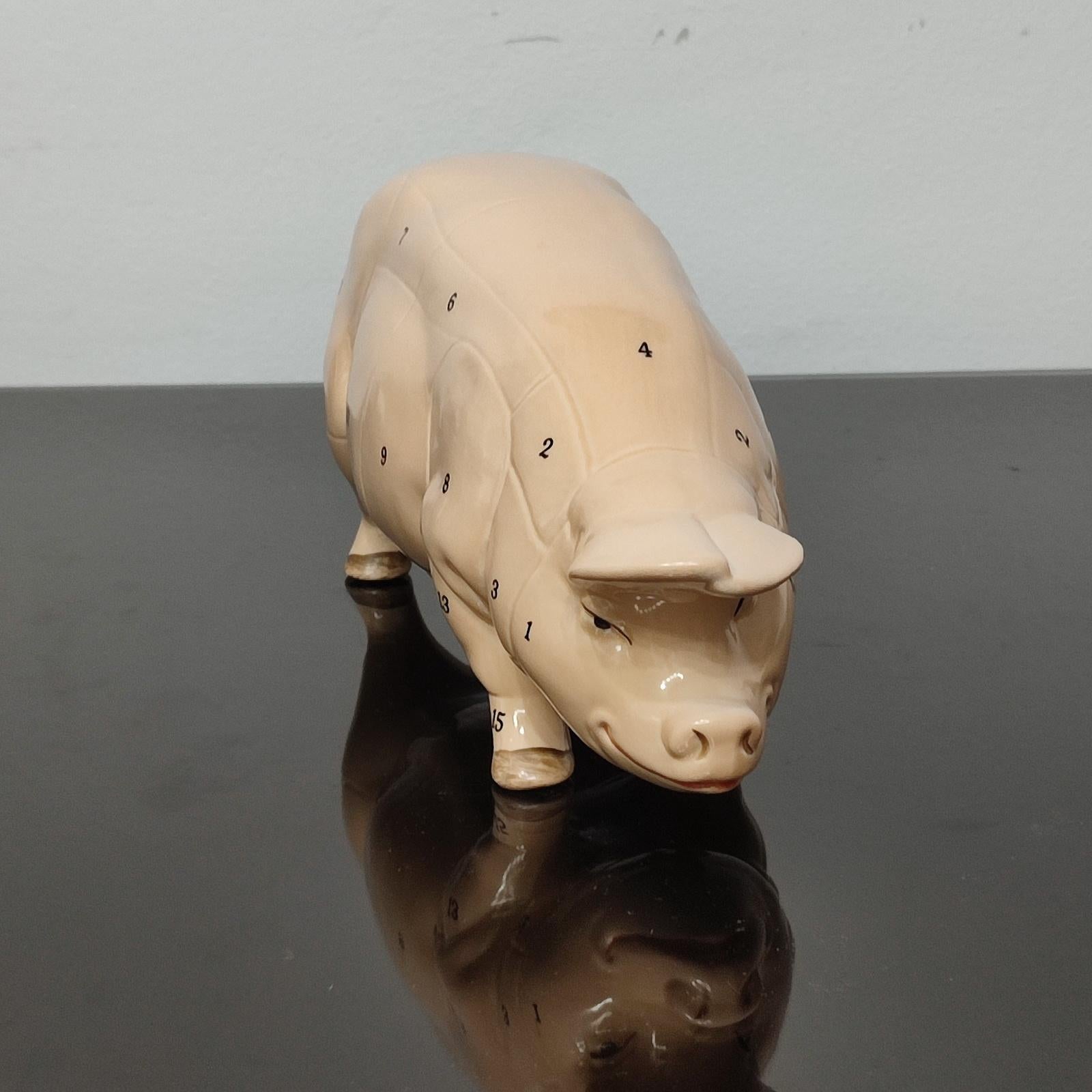 Goebel West German, Porcelain Pig for the Butcher Shop, Design Gerhard Wittmann For Sale 1