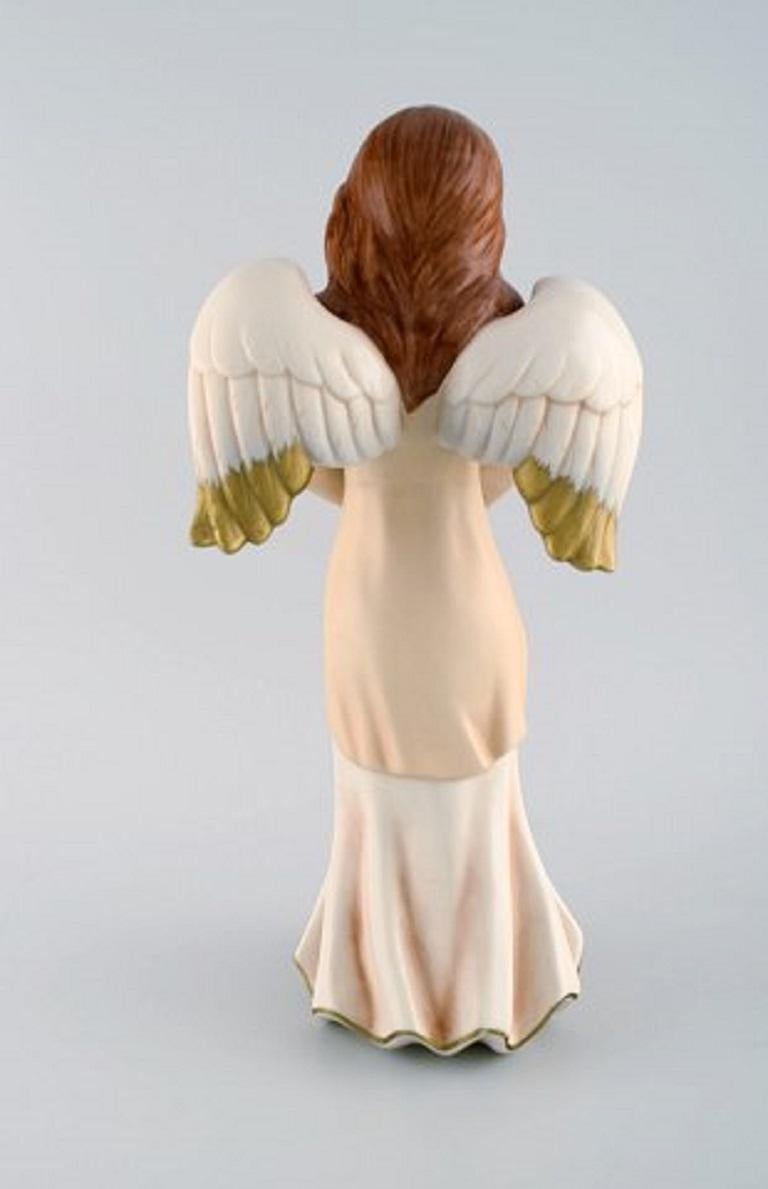 Late 20th Century Goebel, West Germany, Large Angel in Porcelain, 1970s-1980s