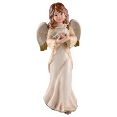 Vintage Goebel, West Germany, Large Angel in Porcelain, 1970s-1980s