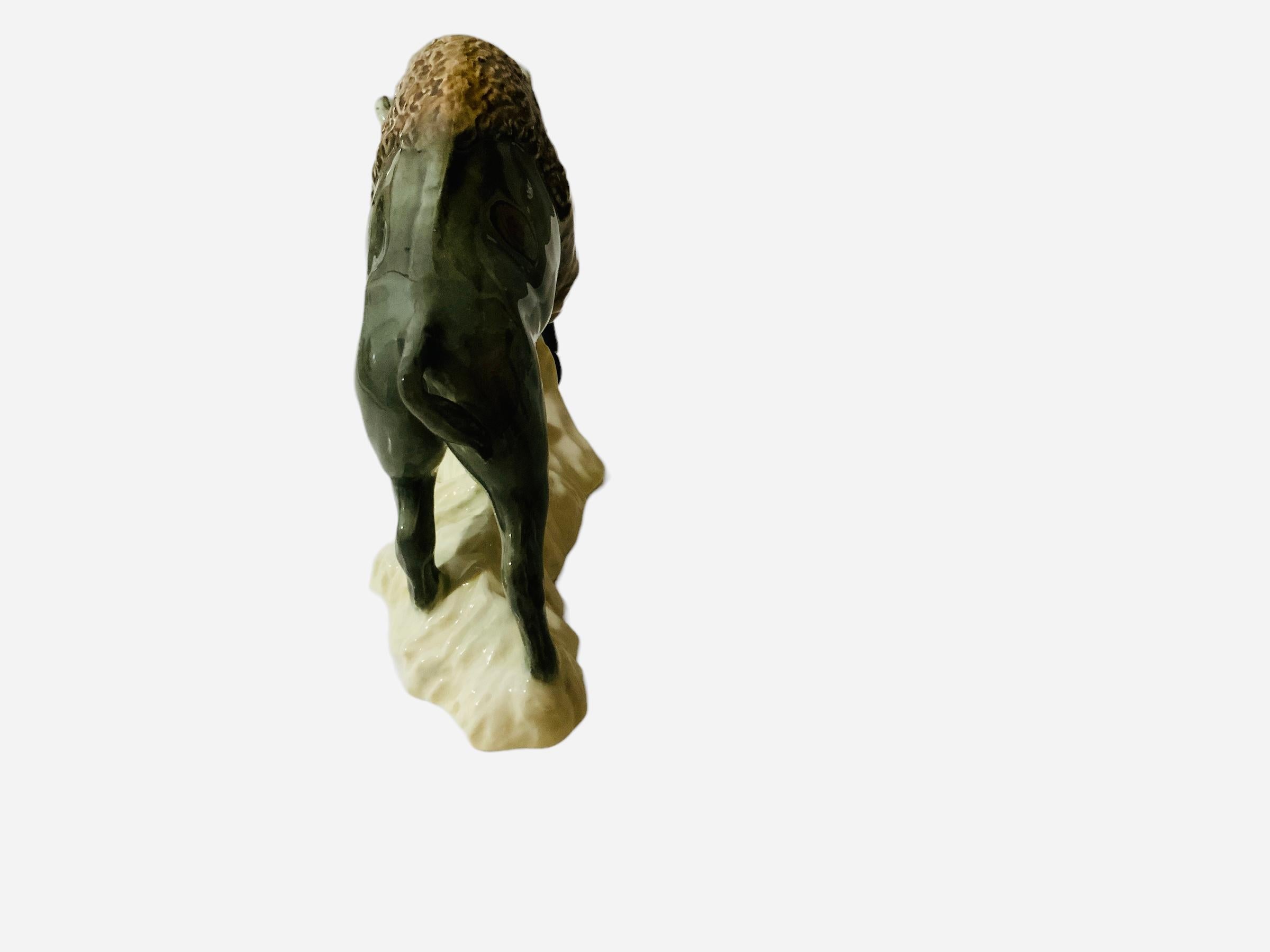 Goeble-Porzellanfigur eines Büffels/Bison (Deutsch) im Angebot