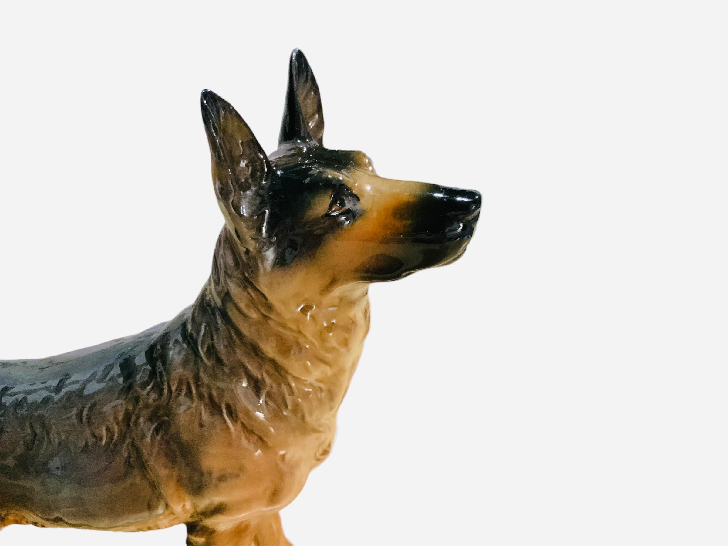 Goeble Porcelain Figurine Of A German Shepherd Dog For Sale 1