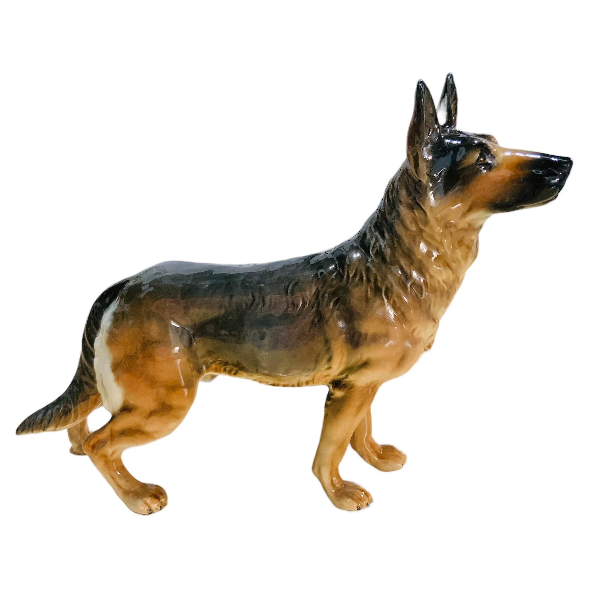Goeble Porcelain Figurine Of A German Shepherd Dog For Sale