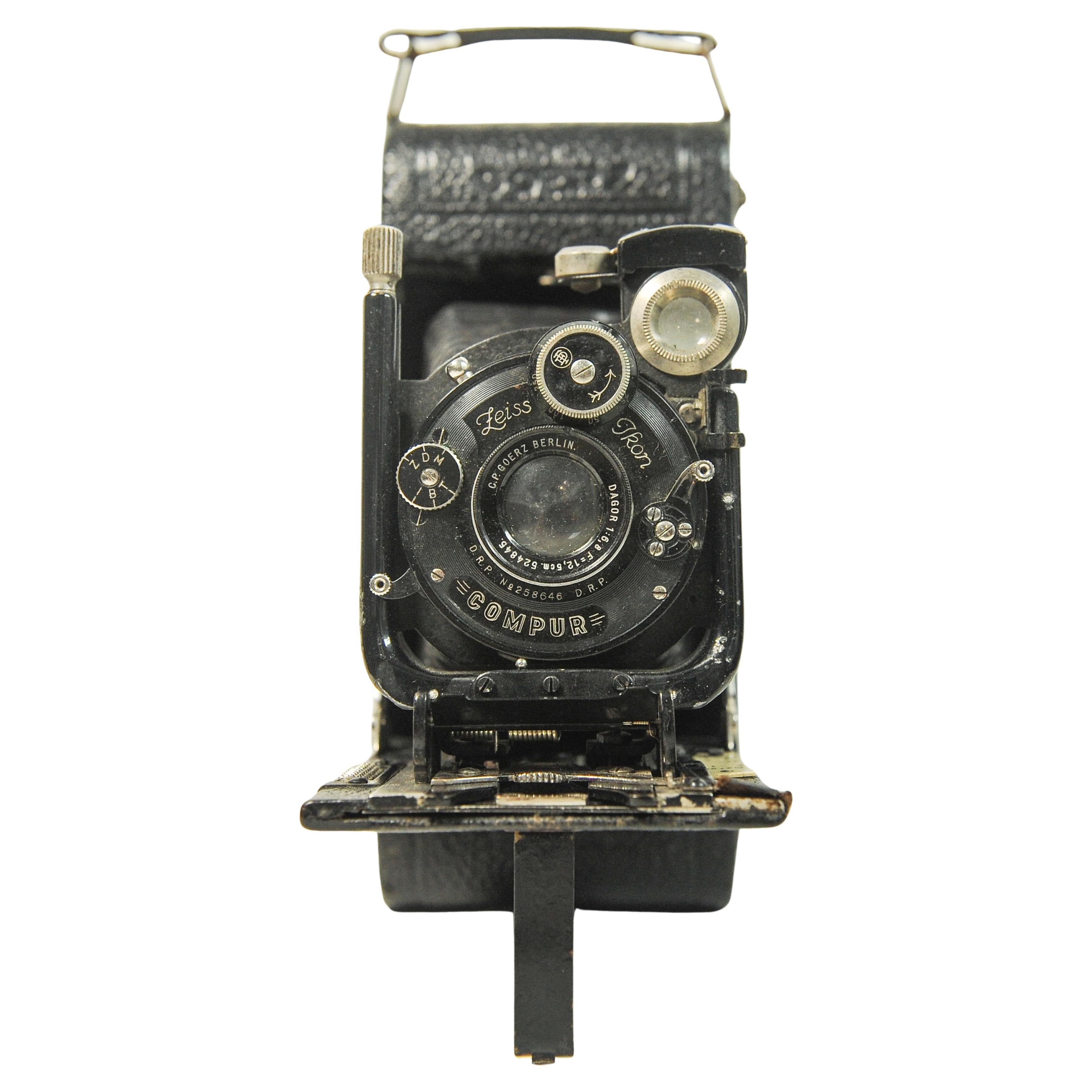 Goerz Tenax Folding Medium Format Rollfilm mit einem Zeiss Ikon Compur mit C.P.G. im Angebot 9