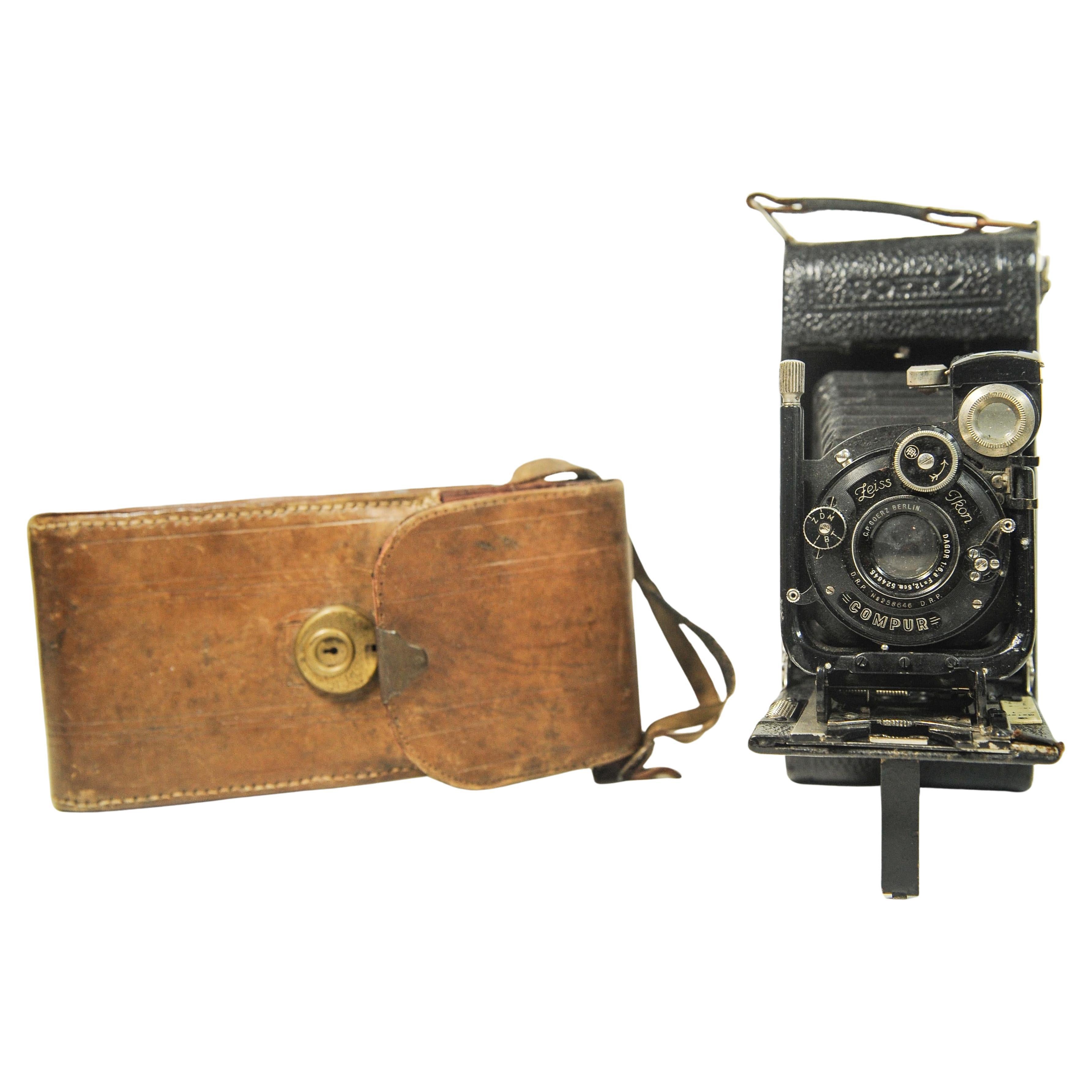 Goerz Tenax Folding Medium Format Rollfilm mit einem Zeiss Ikon Compur mit C.P.G. (Amerikanische Klassik) im Angebot