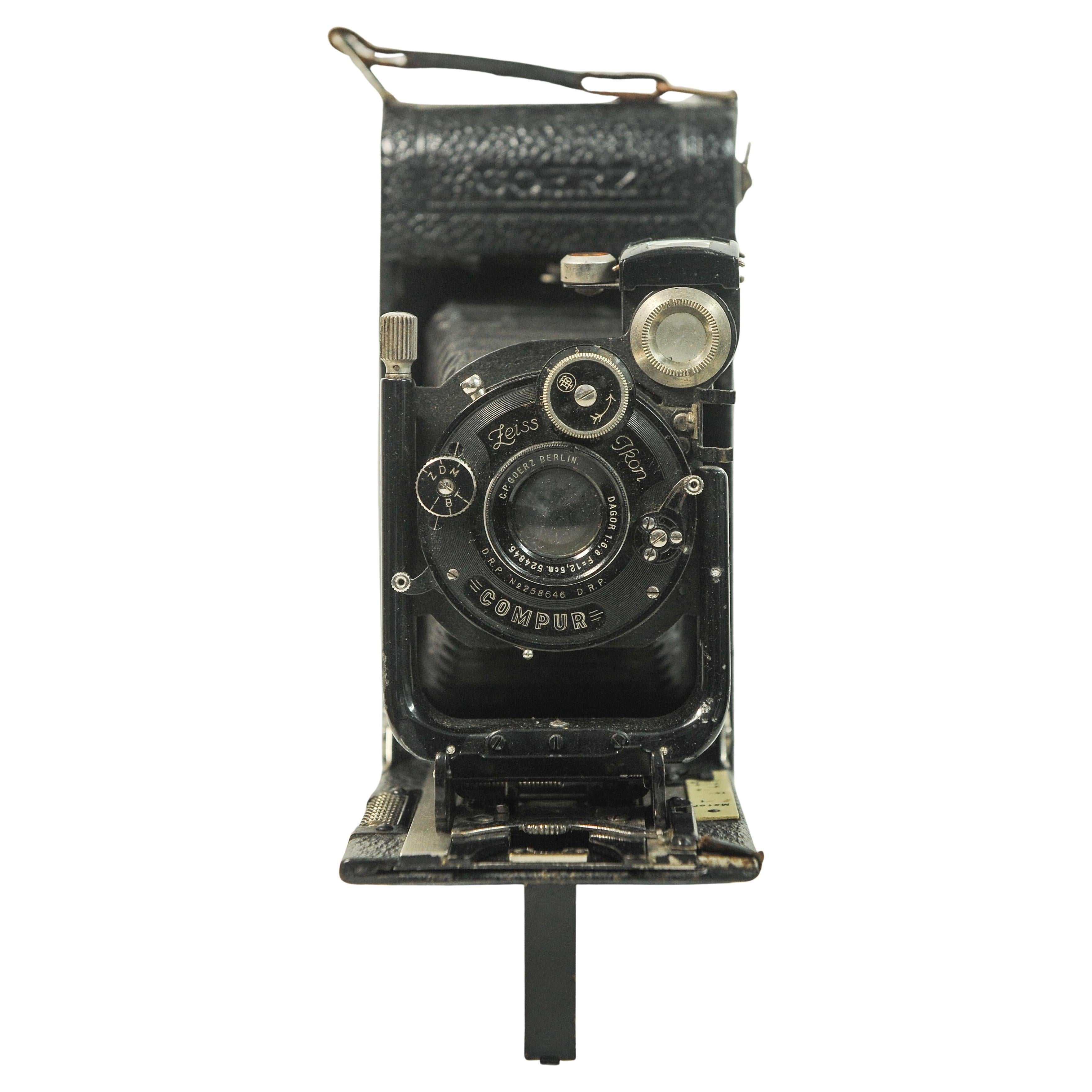 Goerz Tenax Folding Medium Format Rollfilm mit einem Zeiss Ikon Compur mit C.P.G. im Angebot 1